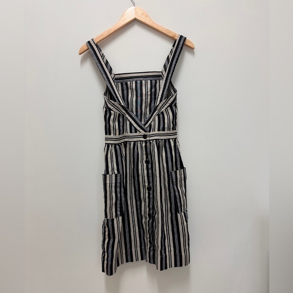 Madewell Apron Mini Dress in Evelyn Stripe Size 00 - Picture 7 of 7
